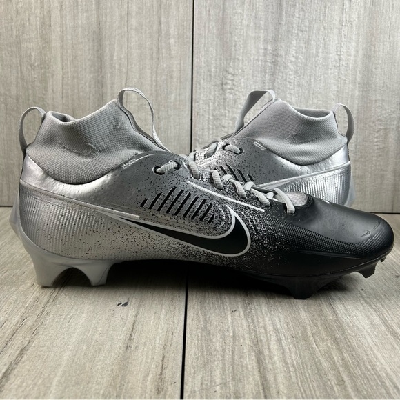 NEW Nike Vapor Edge 360 2 Silver Black Football Cleats hf3454-003 Mens Size 15